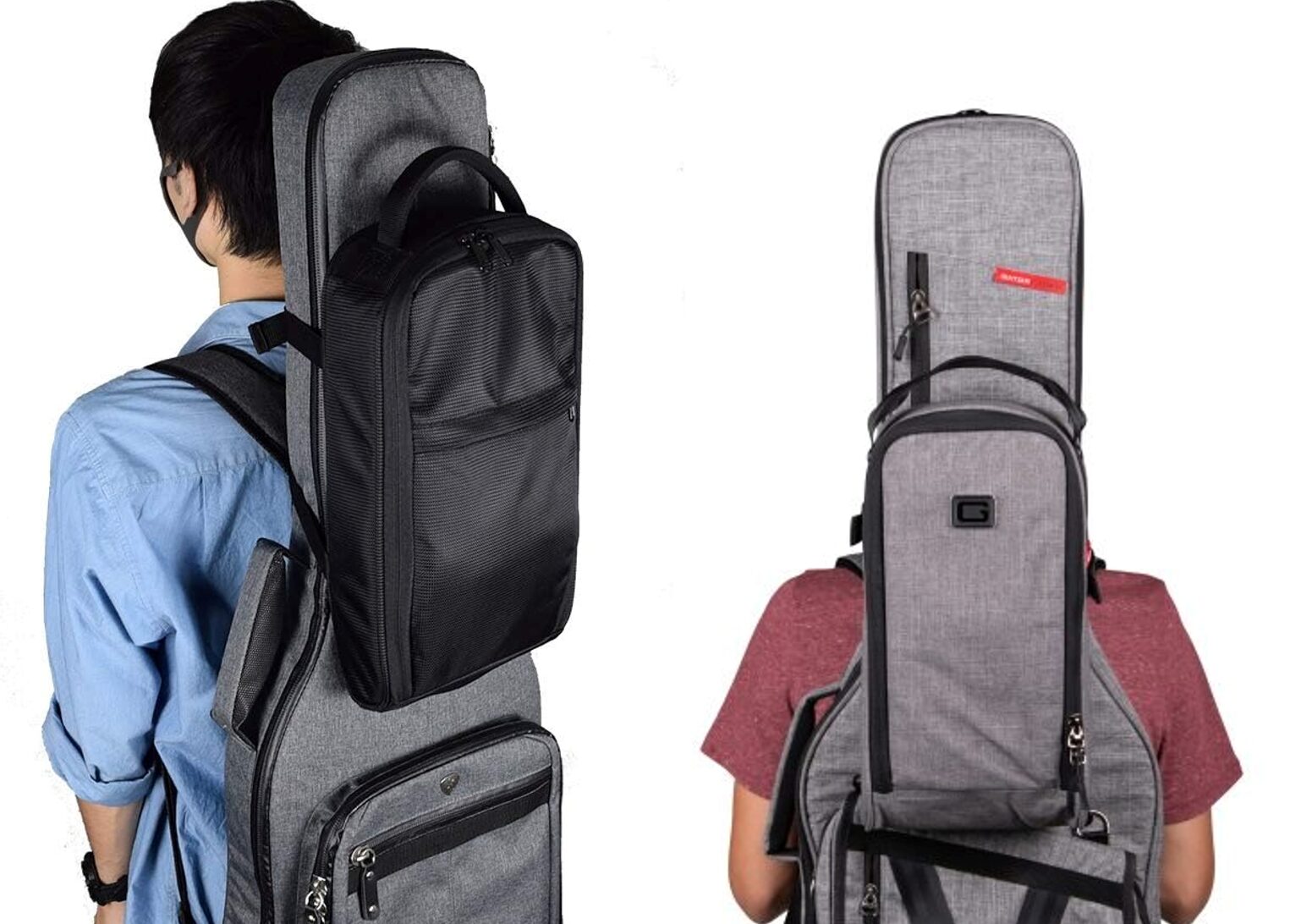 E.D.GEARのBag-on-BagとGATORのGT-1407-GRYをギターケースに取り付け